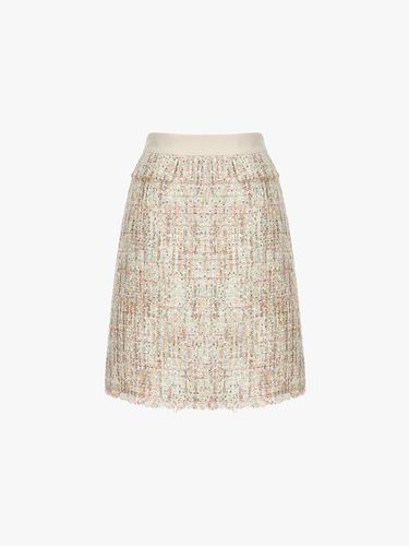 Tweed Mini Skirt ITN3WSK820 (BEIGE) - itMICHAA - Modalova