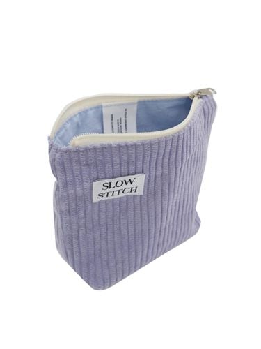 Corduroy Pouch (Purple) - slowstitch - Modalova