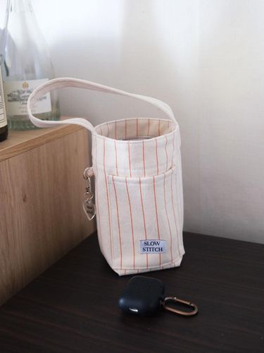 Slow Stitch Tumbler Bag ( ORANGE) - slowstitch - Modalova