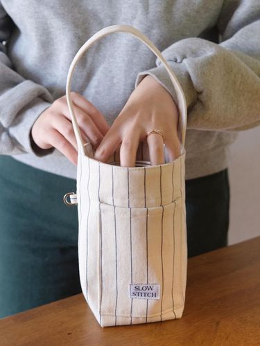 Slow Stitch Tumbler Bag ( Navy) - slowstitch - Modalova