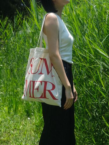 Summer lettering bag (red) - slowstitch - Modalova