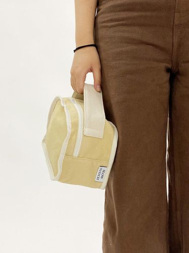 Frame Cube Handbag (Beige&White) - slowstitch - Modalova