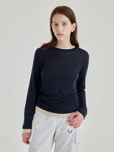 ROUND TENCEL LAYERED T-SHIRT SET [NAVY] - salad bowls - Modalova