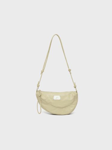 LEATHER CROSS POUCH BAG[BEIGE] - salad bowls - Modalova