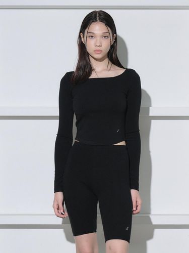 SCOOP NECK TOP [BLACK] - salad bowls - Modalova