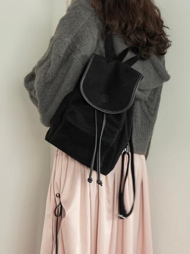 Suede backpack_black - iroco - Modalova