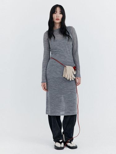 Wool Sleeveless Dress_Melange - WNDERKAMMER - Modalova