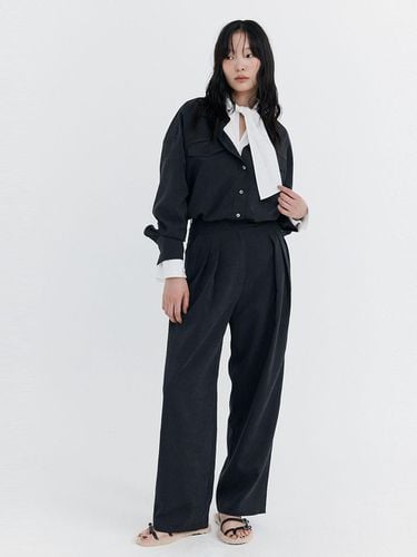 Cupra Wide Pants_Charcoal - WNDERKAMMER - Modalova