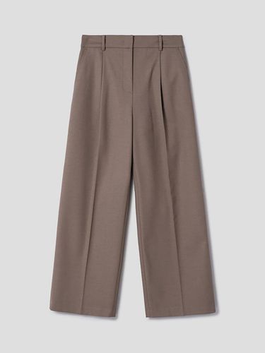 Semi Wide Slacks Dark Beige - kotelo - Modalova