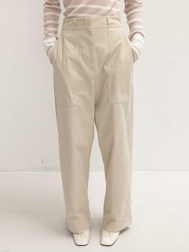 Cotton Blended Big Pocket Pants (WE382 - kotelo - Modalova