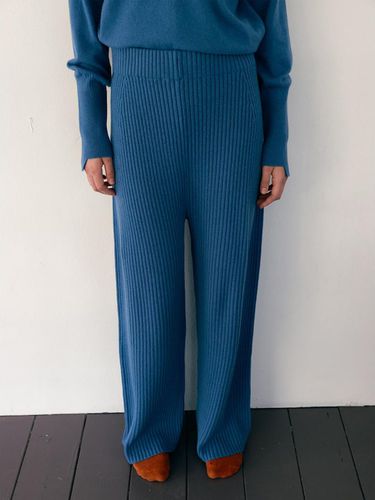 Spirit] Wool Ribbed Long Knit Pants - kotelo - Modalova