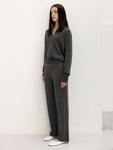 Wool Blended Long Knit Pants (WE385UC164 - kotelo - Modalova