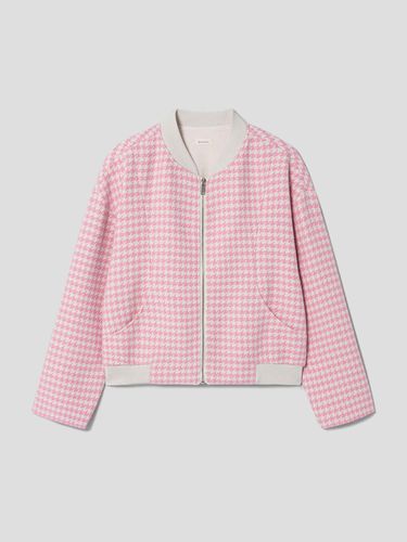 Houndstooth Tweed Bomber Jacket (WE3911T59X) ( - kotelo - Modalova