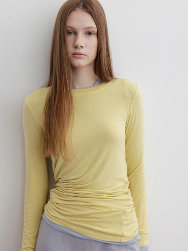 Sheer Jersey Round Neck T-shirt - kotelo - Modalova