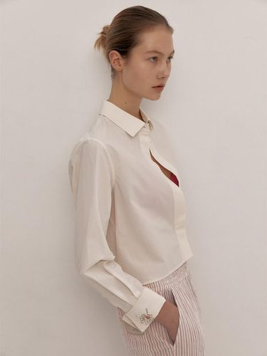 Embroidery Point Crop Shirts (WE4260T350) - kotelo - Modalova