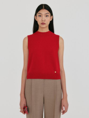 ZAN Roundneck Knit Vest - Red - EENK - Modalova