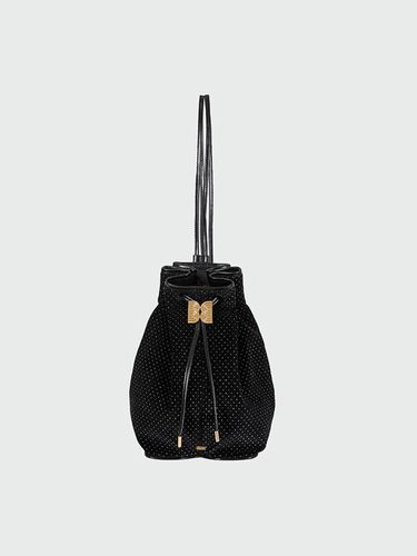 HOLLY Velvet Drawstring Backpack - EENK - Modalova