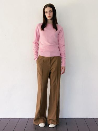 Wool Blended Bootcut Long Pants - kotelo - Modalova