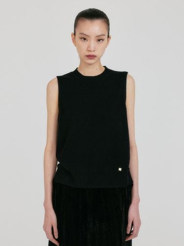 ZAN Roundneck Knit Vest - Black - EENK - Modalova