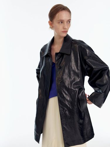 Eco Leather Trench Half Coat - FRONTROW - Modalova