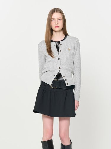 Signature Super Fine Wool Cable Cardigan [LIGHT ME - GENERAL IDEA - Modalova