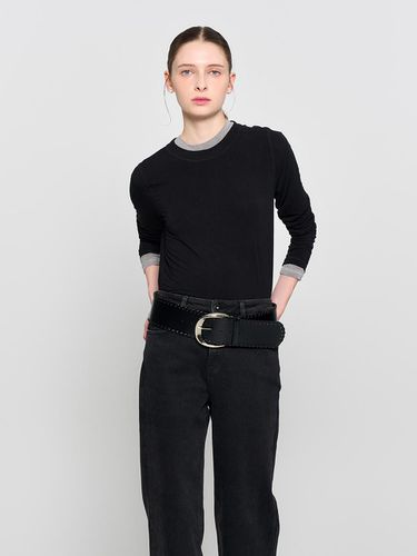 Soft Basic Long Sleeve T-shirt [BLACK] / WBD3L0150 - GENERAL IDEA - Modalova