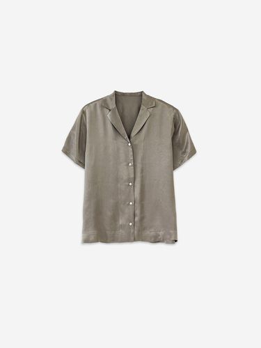 WIND SILKY BLOUSE - KHAKI BROWN - LA KOSMO - Modalova