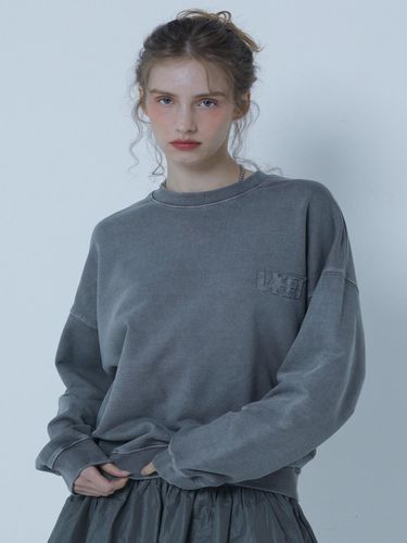 PIGMENT LOOSE FIT SWEAT SHIRTS D/GREY - MORELIKEIT - Modalova