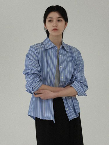 Ripple stripe shirts (Blue) - LAUATELIER - Modalova