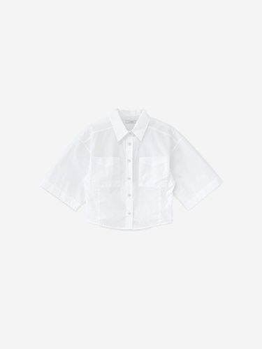 NYLON HALF SLEEVED SHIRT - WHITE - LA KOSMO - Modalova