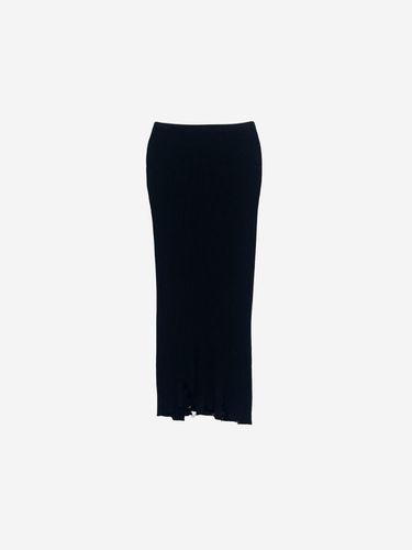 DESTROYED KNIT SKIRT - BLACK - LA KOSMO - Modalova