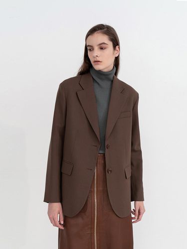 MARTIN SINGLE JACKET (Brown) - AVA MOLLI - Modalova