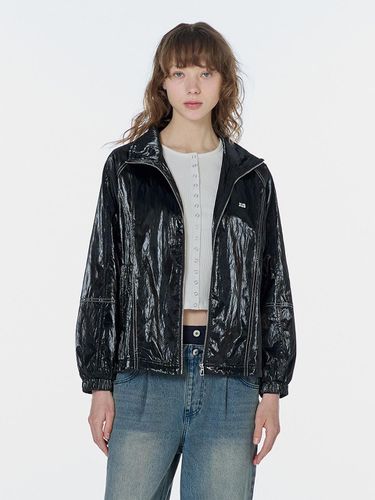 Glossy Fake Leather Oversized Fit Jumper - Jucy Judy - Modalova