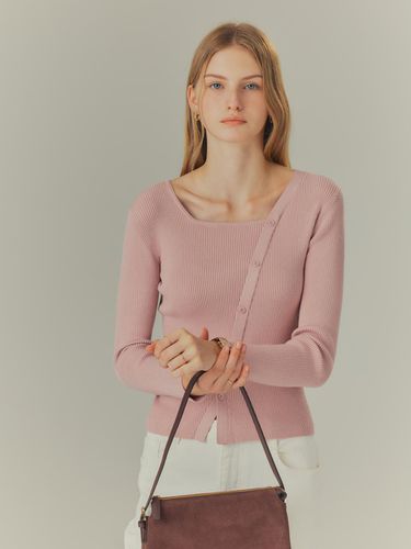 Square Neck button Decorated Knitwear_3 colors - MIND BRIDGE women - Modalova