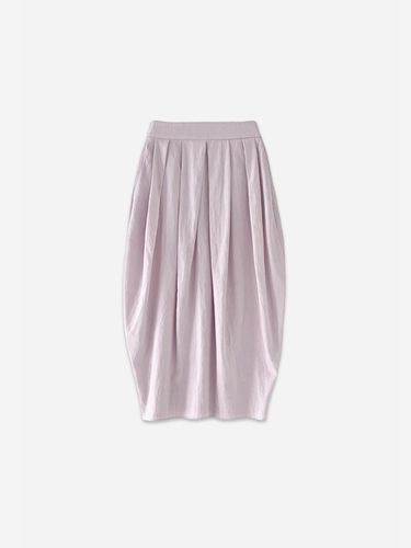 BALLOON PLEATS SKIRT - PURPLE - LA KOSMO - Modalova