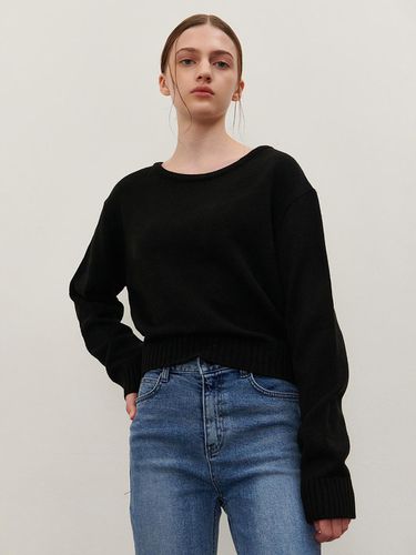 KNIT SWEATSHIRT BLACK - camino - Modalova