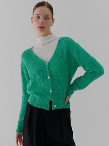 V-NECK CARDIGAN GREEN - camino - Modalova