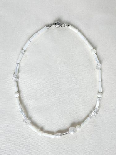 Mother of Pearl+Crystal Necklace - Rubati - Modalova