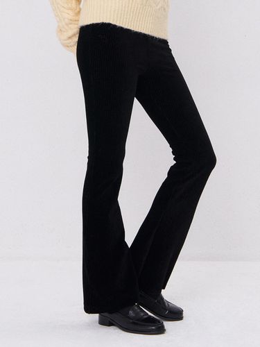 BOOTS CUT VELVET PANTS BLACK - camino - Modalova