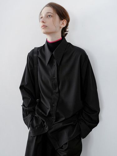 TG_Basic pointed collar shirt_BLACK - tageechita - Modalova