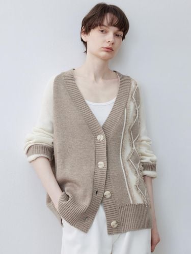 TG_Rhombus loose woolen cardigan - tageechita - Modalova