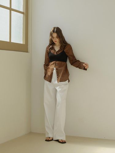 Soft cotton wide pants - KELLY DONAHUE - Modalova