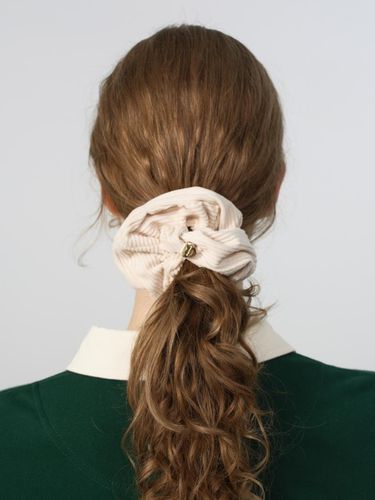 Corduroy scrunchie - White - DEPOUND - Modalova