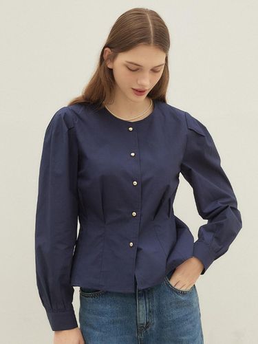 Jeanne Goldish Blouse - Navy - ourhope - Modalova