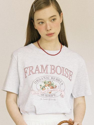 Framboise T-shirt - Light Grey - ourhope - Modalova