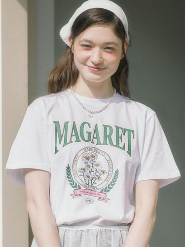 Margaret Artwork T-shirt - White - ourhope - Modalova