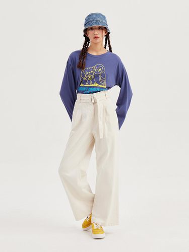 One-point Basic Fit Long-sleeve T-shirt - LUCKY CHOUETTE - Modalova