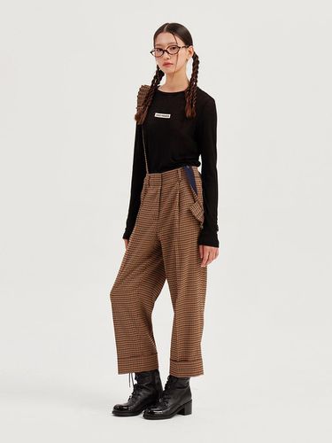 Cabra Suspender Check Pants_LFPNA24220BRX - LUCKY CHOUETTE - Modalova