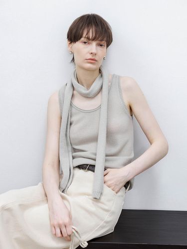 TG_Basic wool sleeveless top_GRAY - tageechita - Modalova