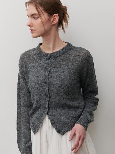 BOUCLE CARDIGAN CHARCOAL - camino - Modalova